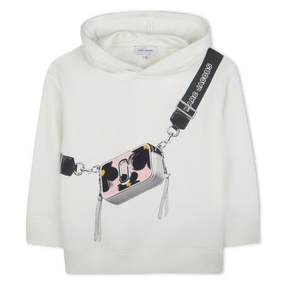 Sweat-shirt &agrave; capuche molleton MARC JACOBS FILLE