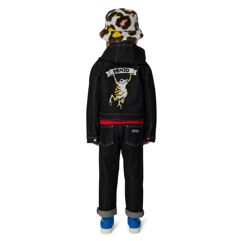 Bob duveteux imprimé léopard KENZO KIDS 
                    FILLE