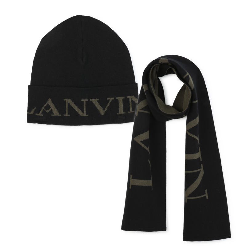 Ensemble bonnet et écharpe LANVIN 
                    GARCON