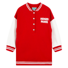 Robe molletonn&eacute;e &agrave; broderies KENZO KIDS 
                    FILLE