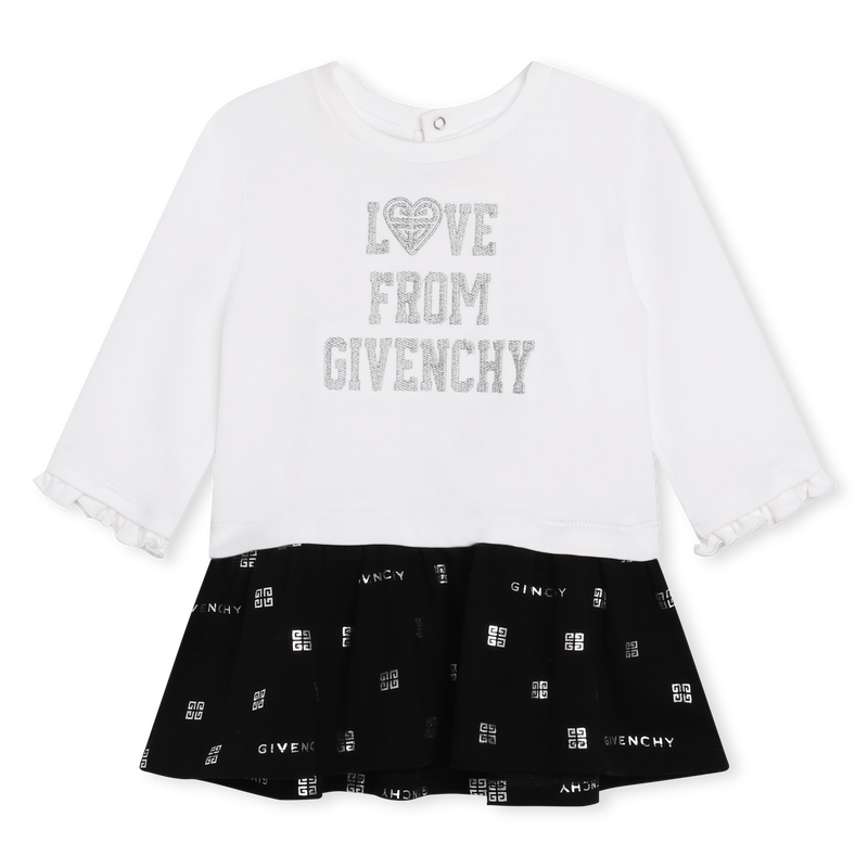 Robe bi-matière imprimée GIVENCHY 
                    FILLE