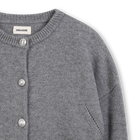 Cardigan tricot ailes brod&eacute;es ZADIG & VOLTAIRE 
                    FILLE