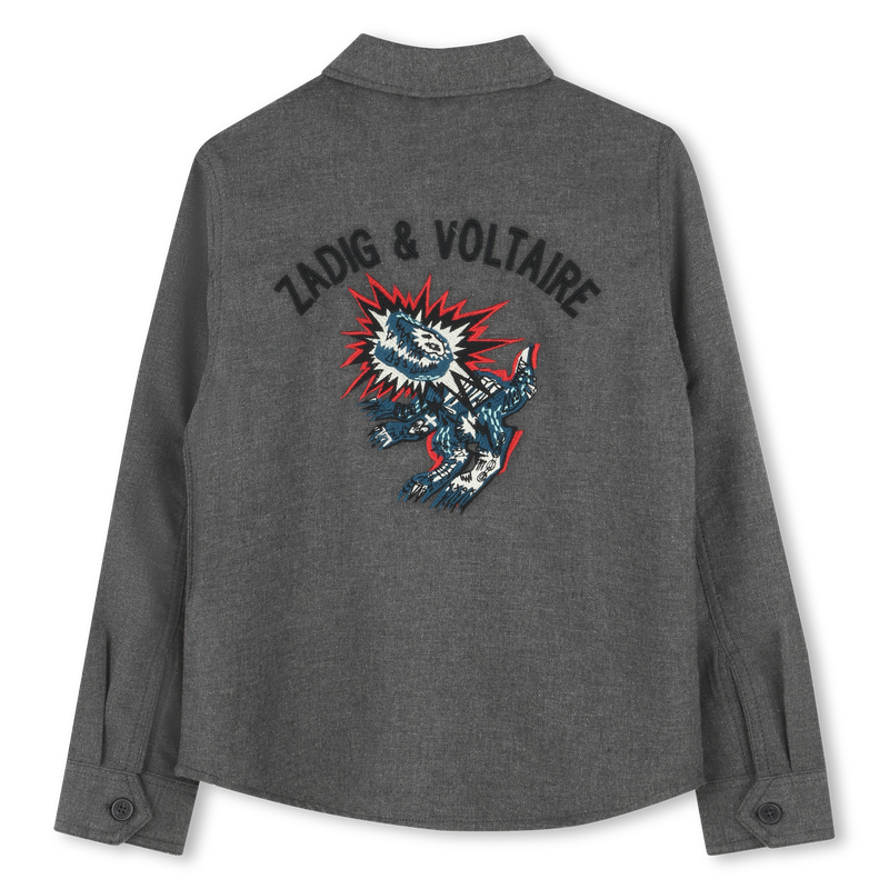 Chemise brod&eacute;e manches longues ZADIG VOLTAIRE 
                        GARCON
