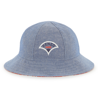 Bob réversible en coton KENZO KIDS UNISEXE