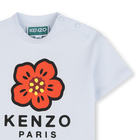 Tee-shirt pression &agrave; l'&eacute;paule KENZO KIDS 
                    FILLE