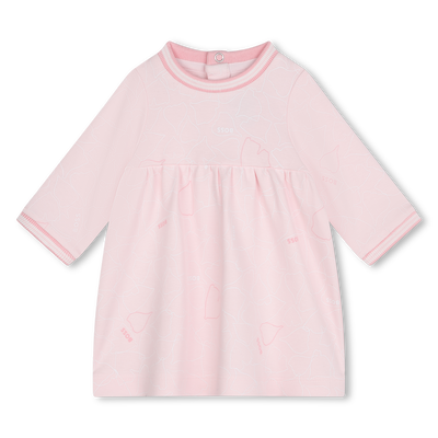 Robe avec bords-c&ocirc;tes ray&eacute;s BOSS FILLE