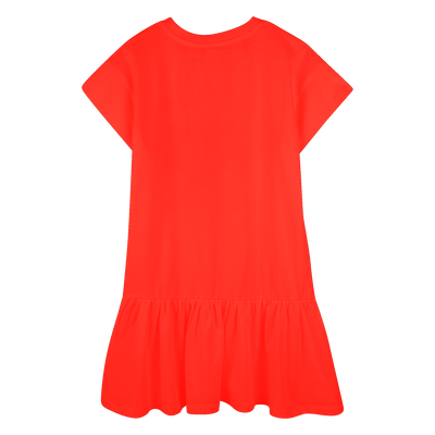 Robe imprimée à volant KENZO KIDS FILLE