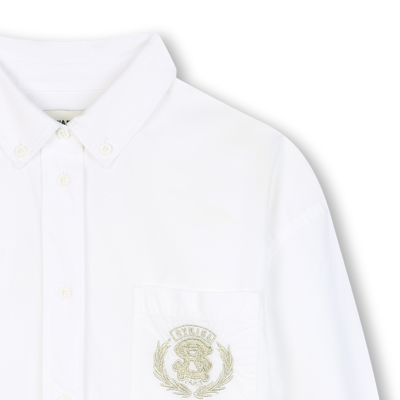 Chemise en popeline de coton SONIA RYKIEL 
                    FILLE