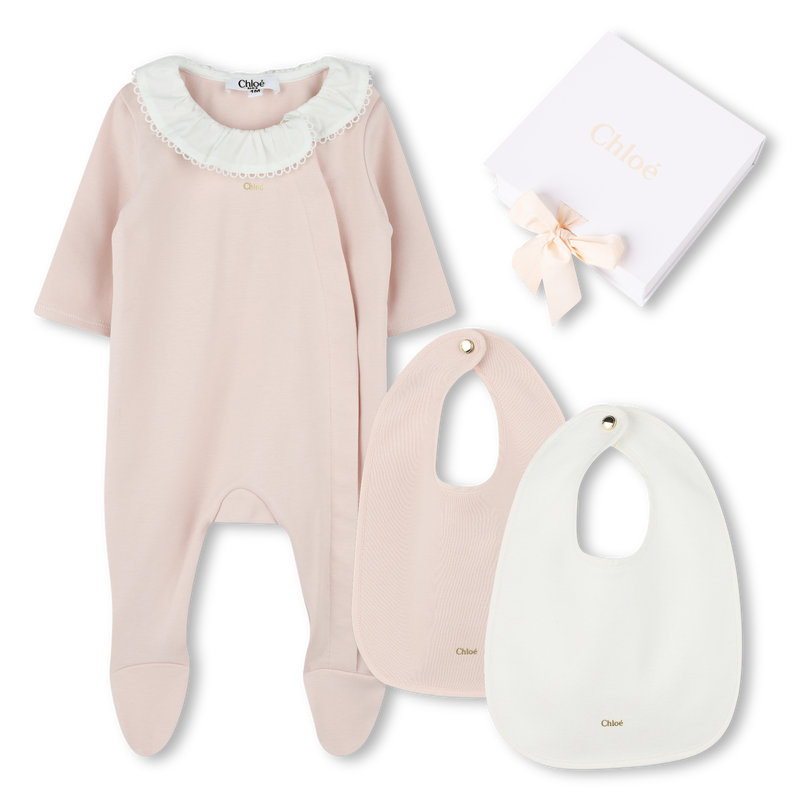 Pyjama et 2 bavoirs CHLOE 
                    FILLE