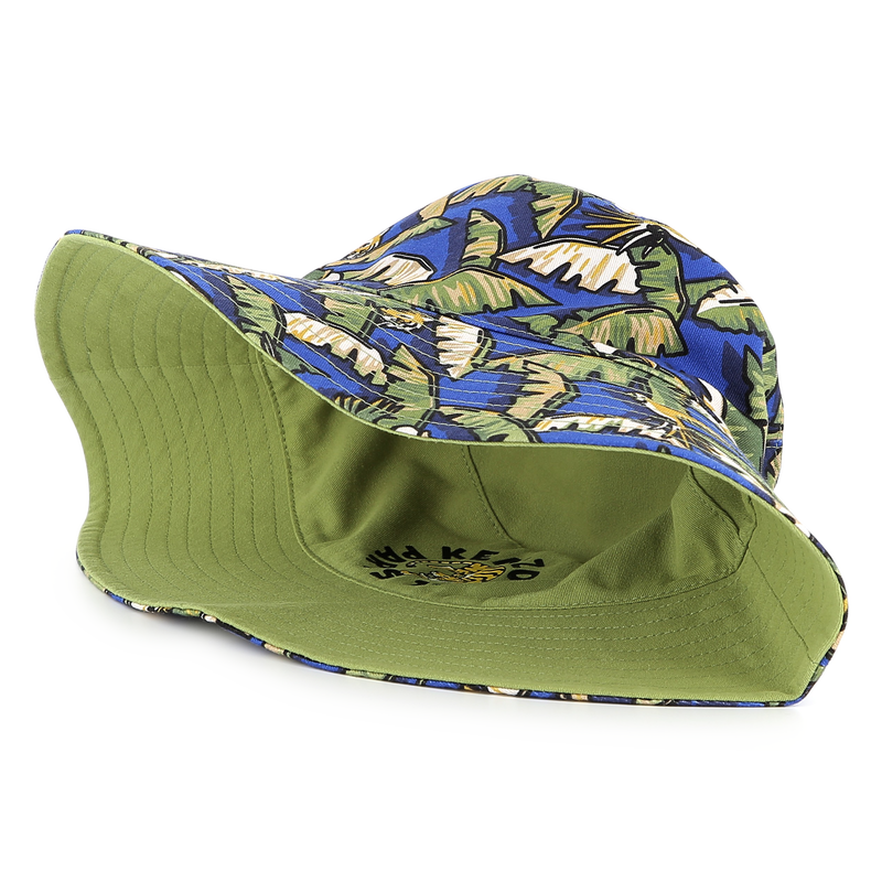 Bob réversible en coton KENZO KIDS 
                    UNISEXE