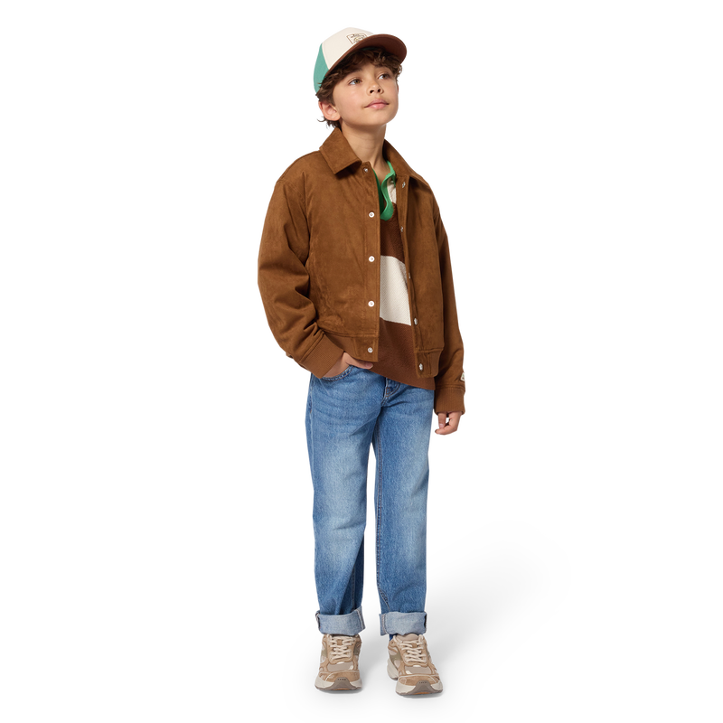 Veste en su&eacute;dine KIDS AROUND 
                        GARCON