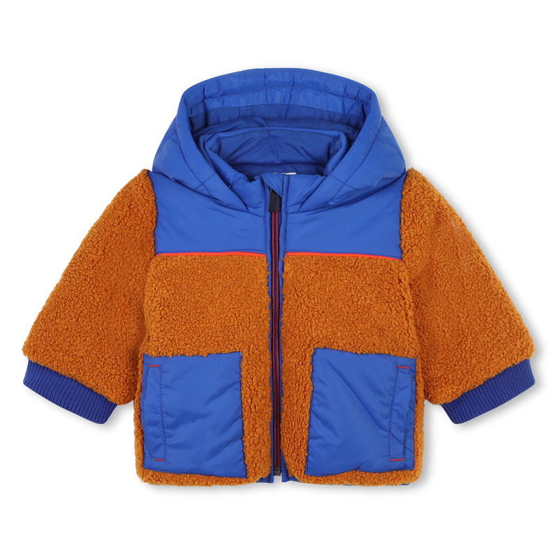 Manteau bimatière et bicolore CARREMENT BEAU 
                    GARCON