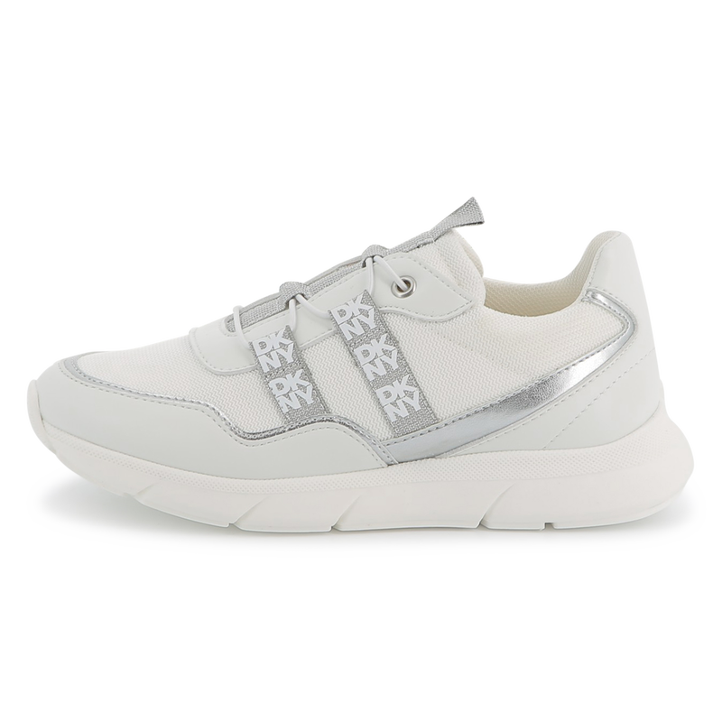 Baskets lacées bimatière DKNY 
                    FILLE