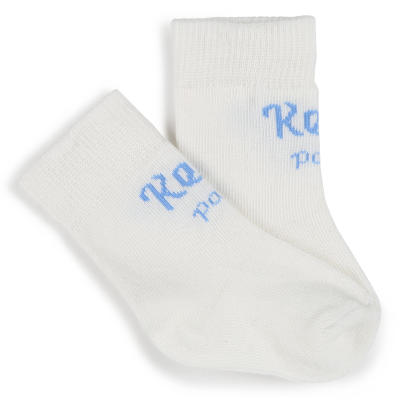 Duo de chaussettes en jacquard KENZO KIDS 
                    UNISEXE