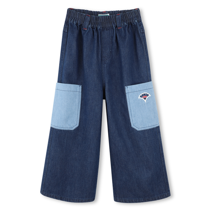 Jean &agrave; taille &eacute;lastiqu&eacute;e KENZO KIDS 
                        FILLE