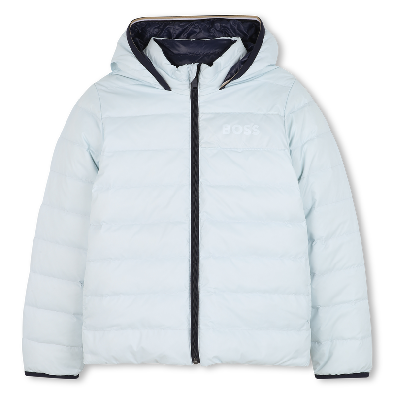 Doudoune r&eacute;versible &agrave; capuche BOSS 
                        GARCON