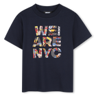 Tee-shirt manches courtes, BLEU MISTRAL, hi-res