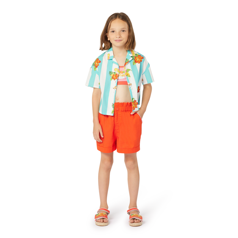 Chemise imprimée en coton KENZO KIDS 
                    FILLE