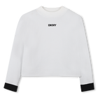 Pull r&eacute;versible en tricot DKNY 
                    FILLE