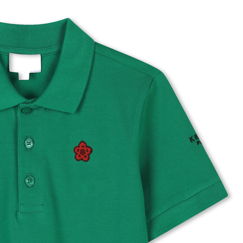 Polo avec badge et broderie KENZO KIDS 
                    UNISEXE