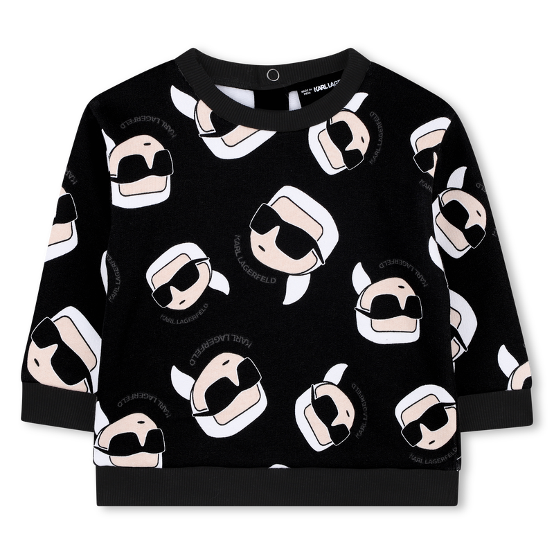 Sweat en molleton gratté KARL LAGERFELD KIDS 
                    GARCON