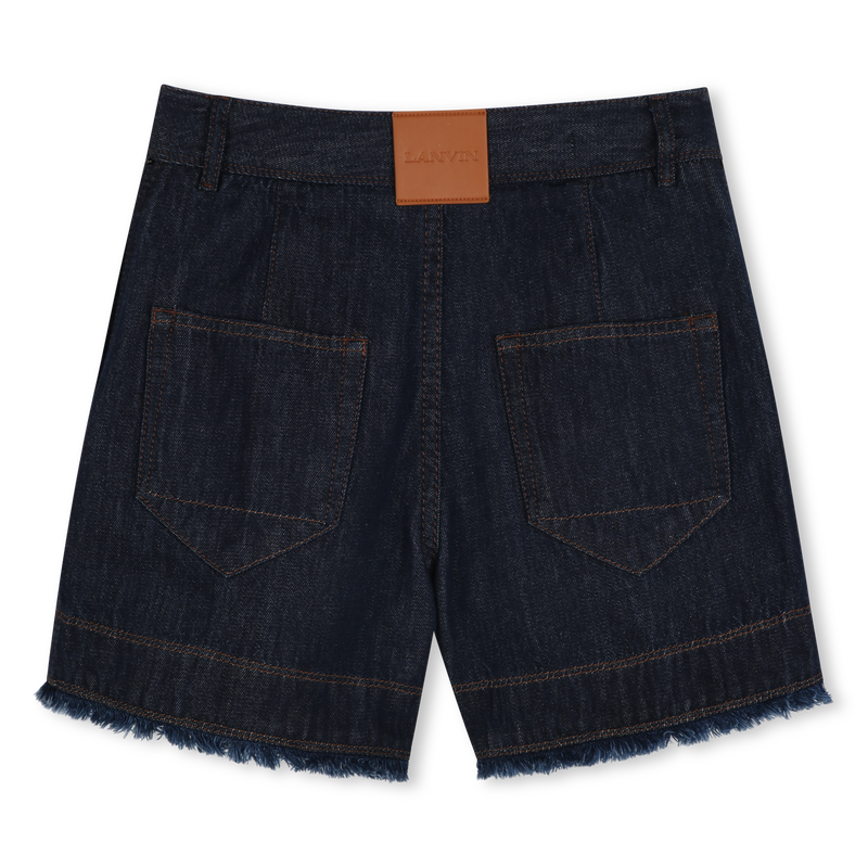 Short en jean siglé LANVIN 
                    FILLE