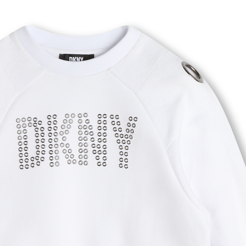 Sweat-shirt en molleton DKNY 
                    FILLE