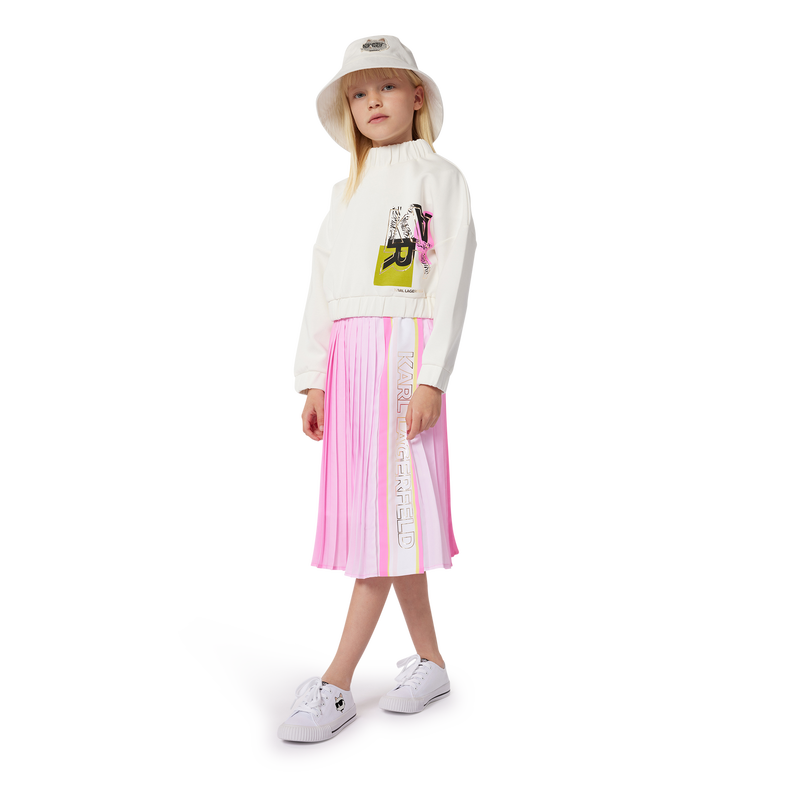 Jupe plissée dégradée KARL LAGERFELD KIDS 
                    FILLE