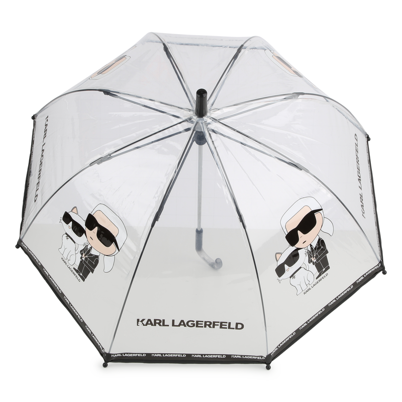 Parapluie transparent imprimé KARL LAGERFELD KIDS 
                    FILLE