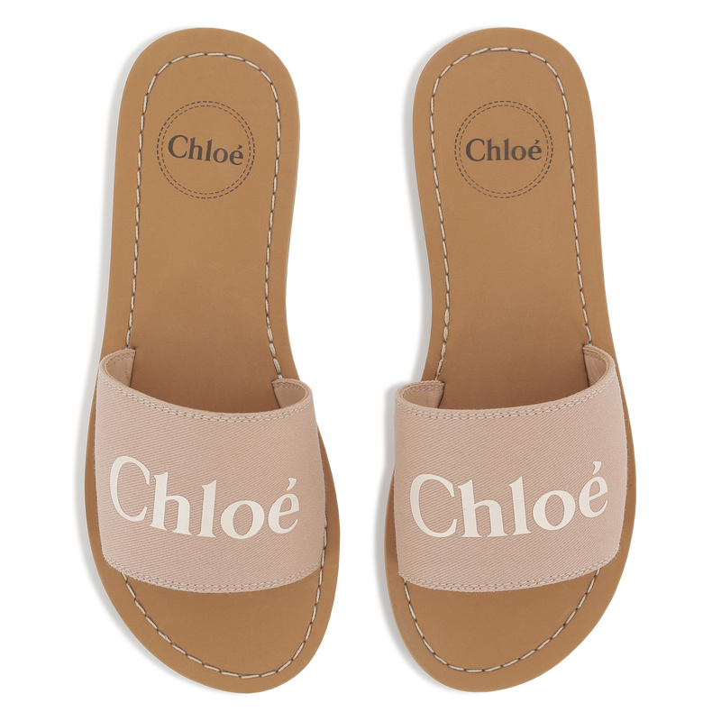 Claquettes en textile CHLOE 
                    FILLE