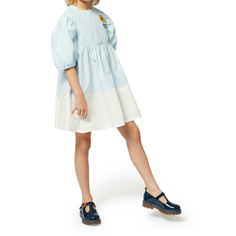 Robe &eacute;vas&eacute;e bicolore KENZO KIDS 
                        FILLE