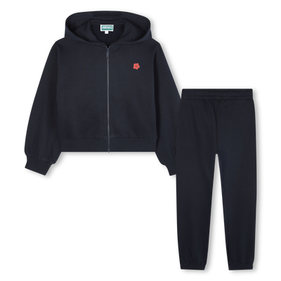 Ensemble cardigan et pantalon en molleton KENZO KIDS FILLE