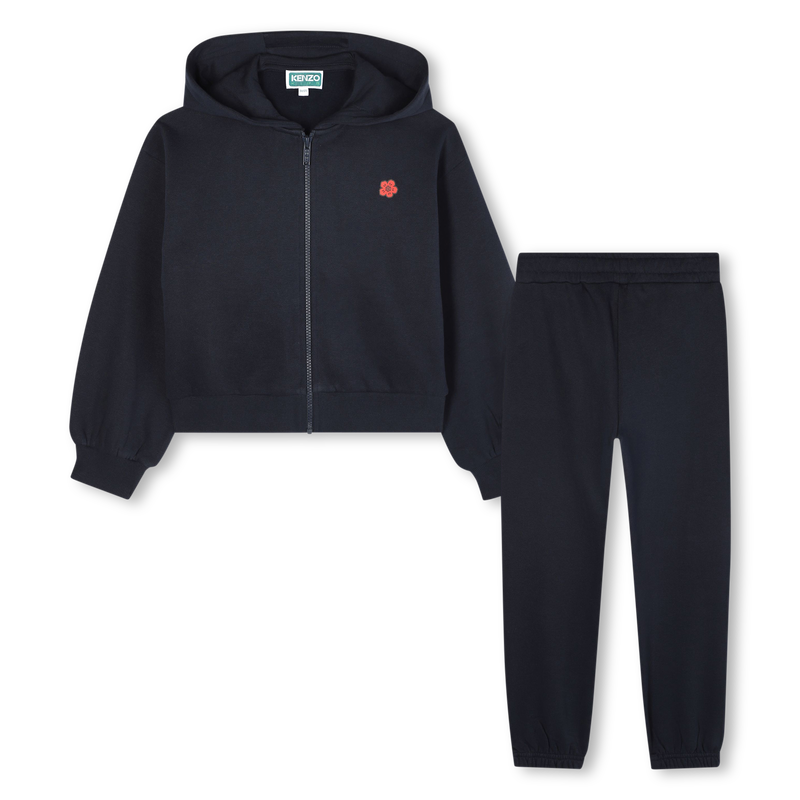 Ensemble cardigan et pantalon en molleton KENZO KIDS 
                    FILLE
