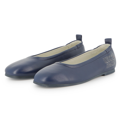 Ballerine en cuir de ch&egrave;vre KENZO KIDS FILLE