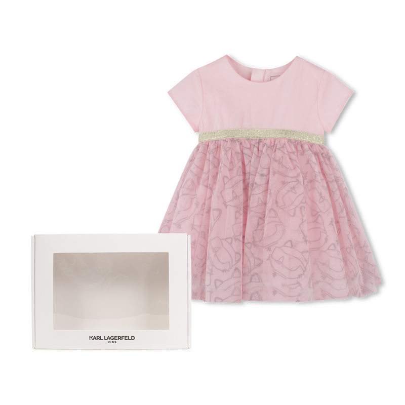 Robe de cérémonie avec imprimé KARL LAGERFELD KIDS 
                    FILLE