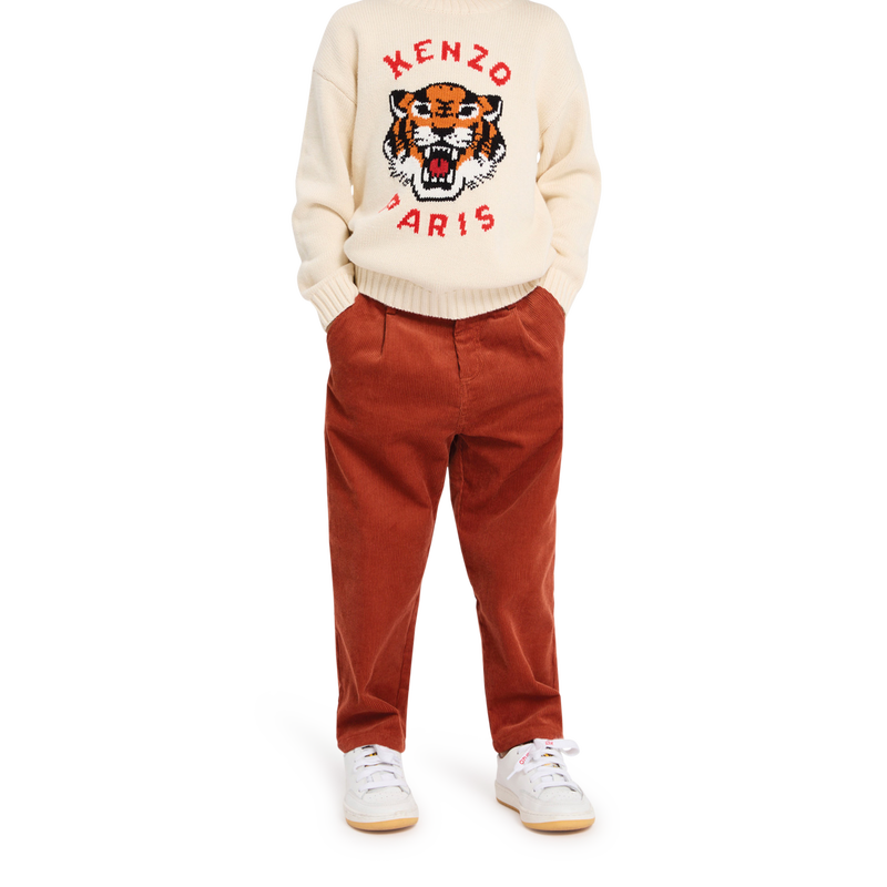Pantalon en velours c&ocirc;tel&eacute; KENZO KIDS 
                        GARCON