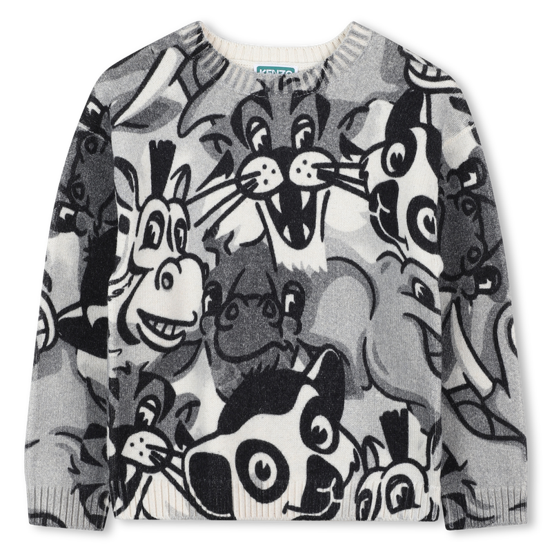 Pull en tricot &agrave; col rond KENZO KIDS 
                        UNISEXE