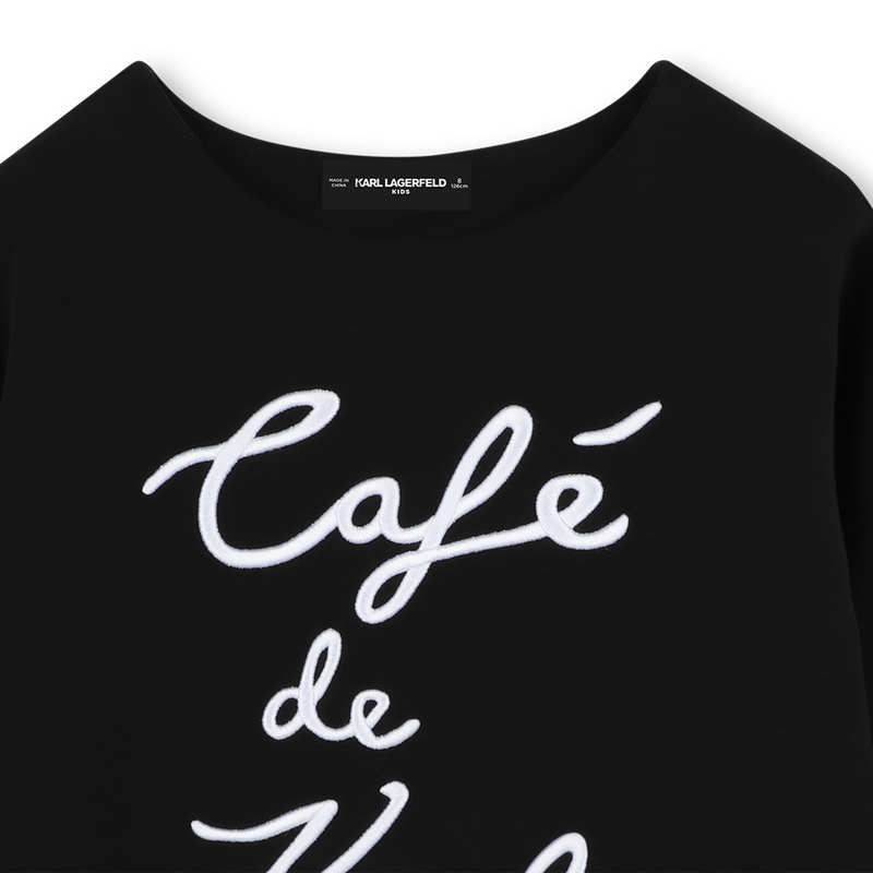 Sweat-shirt avec broderie KARL LAGERFELD KIDS 
                    FILLE