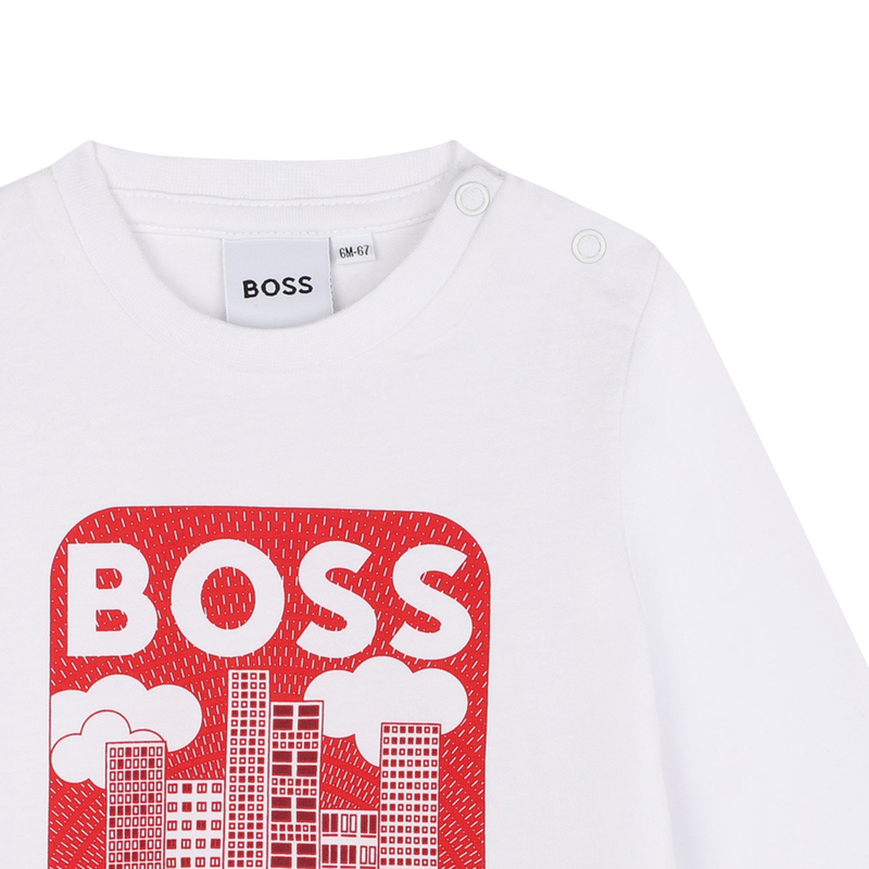 T-shirt avec imprimé BOSS 
                    GARCON