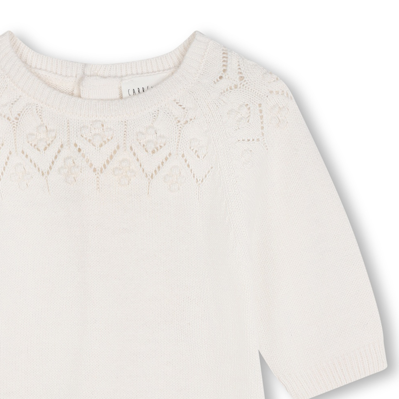 Combinaison en tricot unie CARREMENT BEAU 
                    FILLE