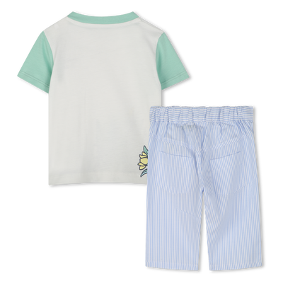 T-shirt et pantalon en coton KENZO KIDS GARCON