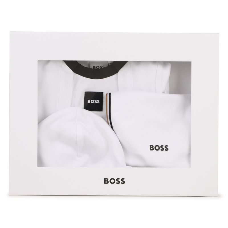 Ensemble pyjama, bonnet et bavoir BOSS 
                        GARCON
