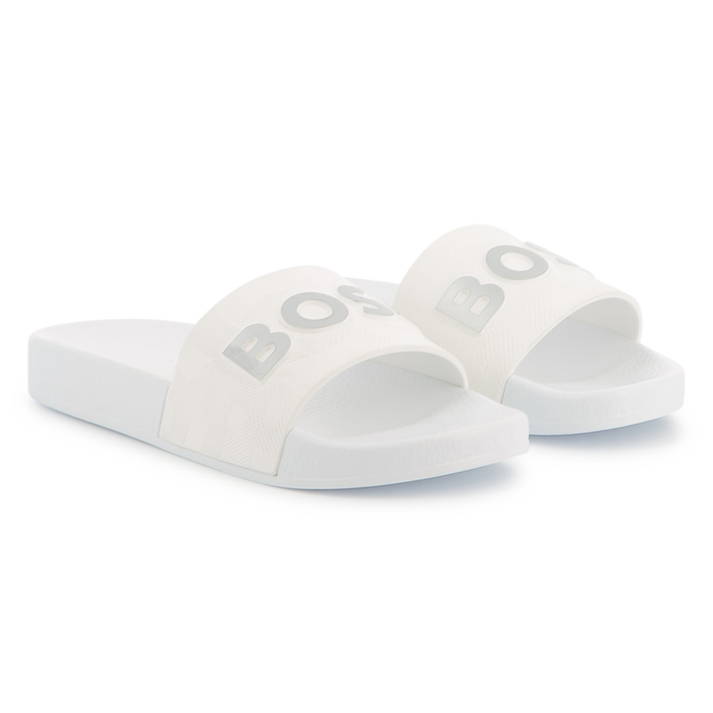 Claquettes sigl&eacute;es en relief BOSS 
                        GARCON