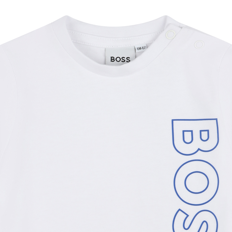 T-shirt sigle vertical BOSS 
                        GARCON