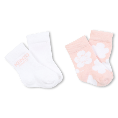 Lot de 2 paires de chaussettes tricot KENZO KIDS UNISEXE