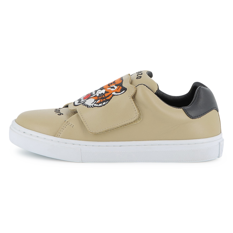 Baskets en cuir de vache KENZO KIDS 
                    UNISEXE