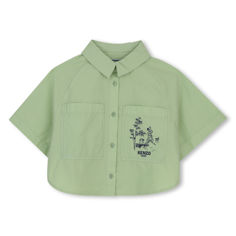 CHEMISE EN POPELINE KENZO KIDS 
                        FILLE