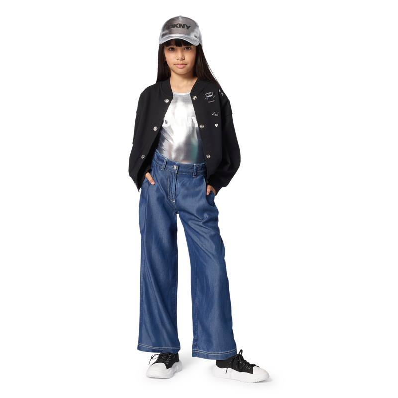 PANTALON LARGE FLUIDE DKNY 
                        FILLE