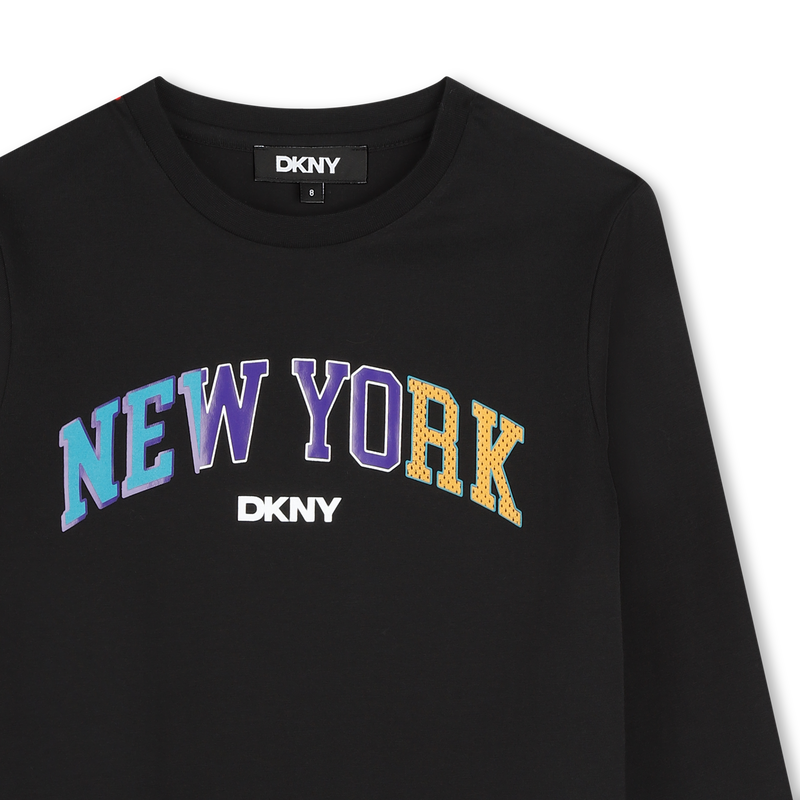T-shirt manches longues coton DKNY 
                    GARCON