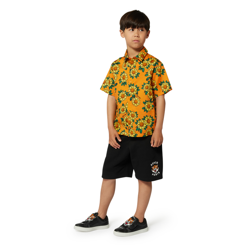Chemise en satin de coton KENZO KIDS 
                        GARCON